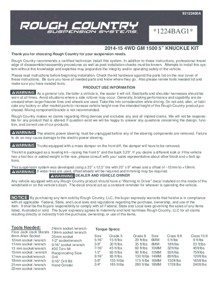 Installation Manual